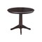 International Concepts Round 36 in Rd Top Pedestal Table, 12 in Leaf, 28.9 inH, Dining Height, Rich Mocha, 36 in W, Wood K15-36RXT-27B - alternate 5
